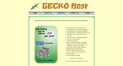 Desktop Screenshot of geckohost.co.uk